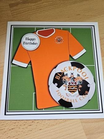 Football Fan in Orange 8x8 by Angela Sangster