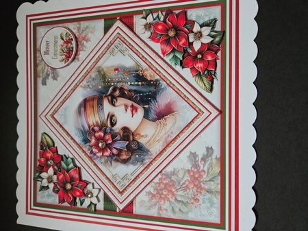 Art Deco Christmas Ladies Mini Page Kit by Angela Sangster
