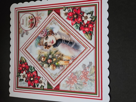 Art Deco Christmas Ladies Mini Page Kit by Angela Sangster