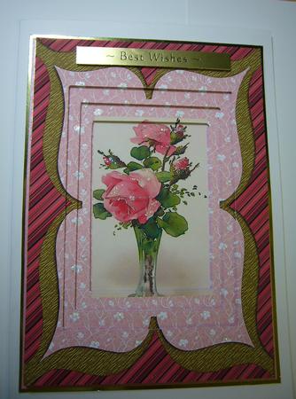 Single Rose A4 Tunnel Topper Kit by Angela Sangster