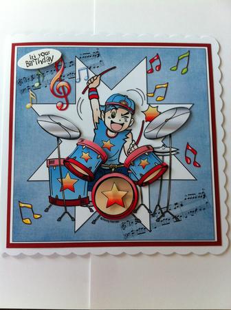 8x8 Party Like a Rock Star by Angela Sangster