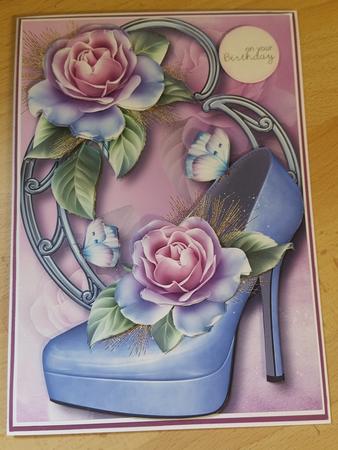 Fabulous Shoe & Pastel Roses by Angela Sangster