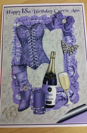 I Love to Party! with Lilac Basque & Champagne by Angela Sangster