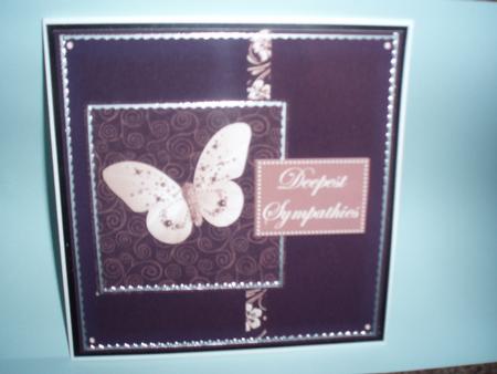 Black and White Elegance - Deepest Sympathies - Quick Card by Angela Simpson