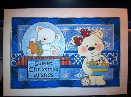 Polar Bears and Christmas Cookies Topper by Angela Smith