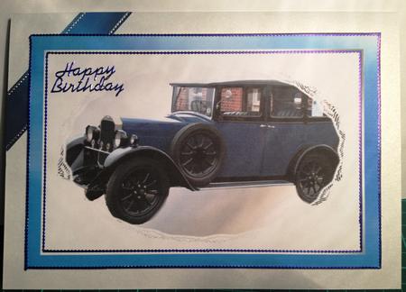 80th Birthday Vintage Car by Angela Smith
