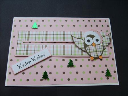 Christmas Owl Slider Card by ANGELA STYLES