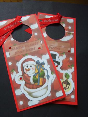 Christmas Door Hanger Snowmen by ANGELA STYLES