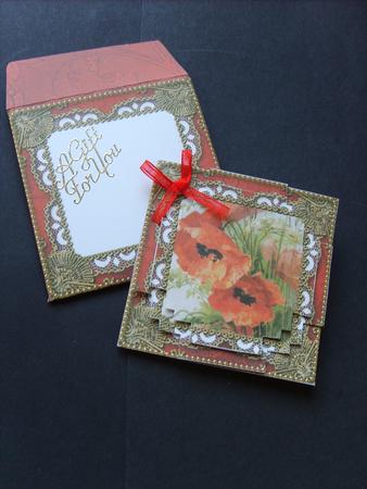 Poppies Mini Card Envelope Block Stacker Aio by ANGELA STYLES