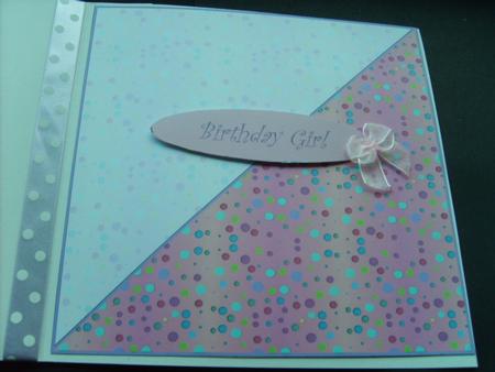 Diagonal Pink Spotty Insert by ANGELA STYLES