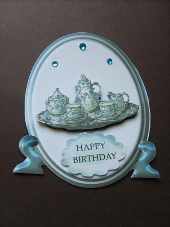 Victorian Blue and White Tea Set Plate Sheet by ANGELA STYLES