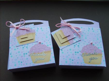 Pink Cupcake Balloon Weight Bags by ANGELA STYLES