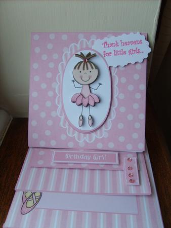 Ballerina Easel Card by ANGELA STYLES