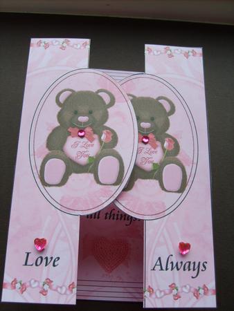 Valentine's Bear Double Fold Back Card by ANGELA STYLES