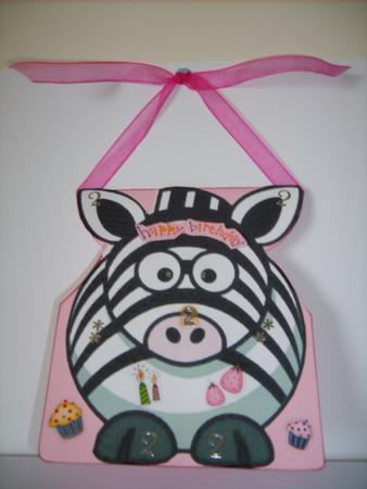 Zippy Zebra Shaped Card by ANGELA STYLES