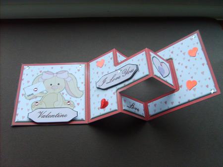 Sealed with a Loving Bunny Kiss T-step Tri Fold by ANGELA STYLES