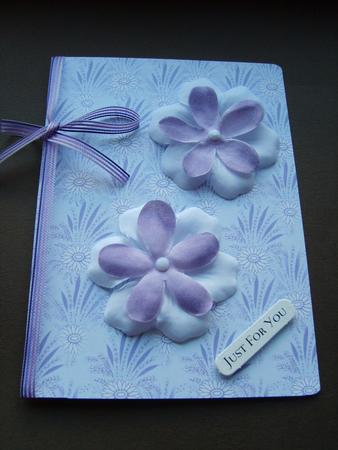 Gentle Flower Lilac Backing by ANGELA STYLES