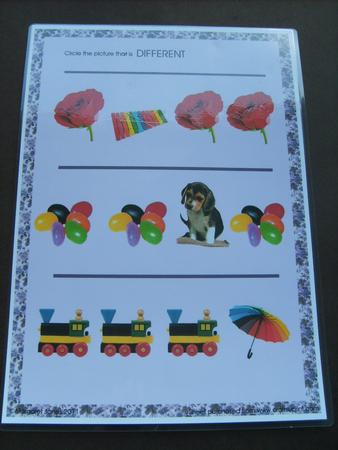 Different #1 - Kindergarten Learning Sheet by ANGELA STYLES