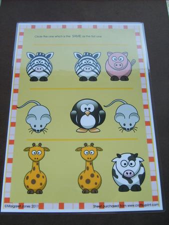 Which is the Same - Kindergarten Learning Sheet by ANGELA STYLES