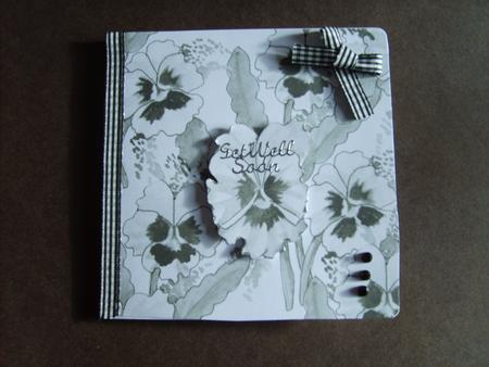 In the Pansy Patch Black and White by ANGELA STYLES