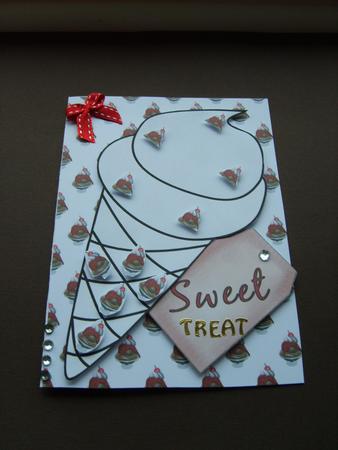 Chocolate Ice Cream Backing Paper by ANGELA STYLES