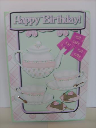 Birthday Tea Quick Card by ANGELA STYLES