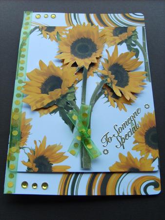 Sunflower Trio Image Cu4cu by ANGELA STYLES