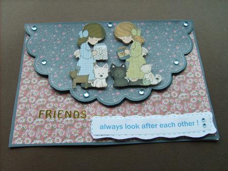 Birthday You Are My Friend Scalloped Topper by ANGELA STYLES