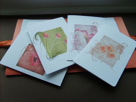 Floral Swirl Notelet Set by ANGELA STYLES