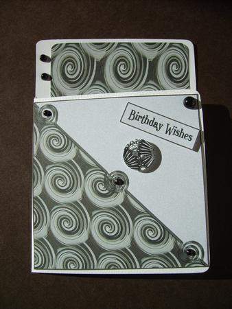 Swirls in Grey Square Base Paper by ANGELA STYLES