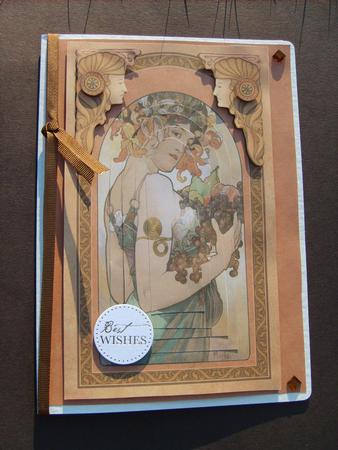 Art Nouveau Card Kit with Decoupage by ANGELA STYLES