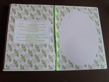 Apple Blossom Insert or Card Base by ANGELA STYLES