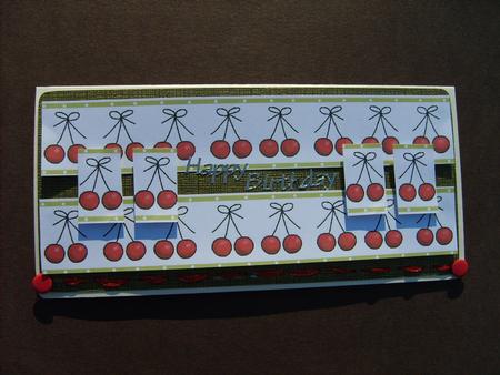 Cherry Stripes Backing Paper by ANGELA STYLES