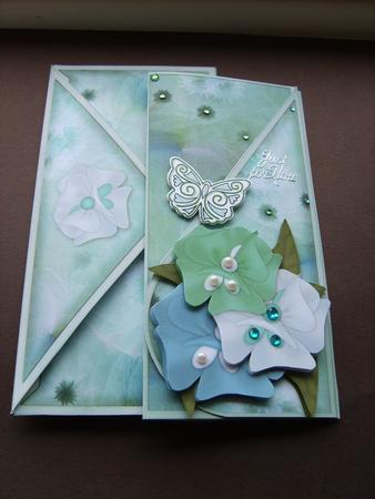 Tri-blossom Teardrop Card Kit in Sea Breeze by ANGELA STYLES