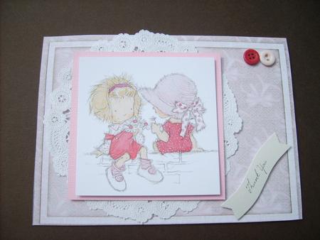 Pink Balloon Bear Backing Paper Two by ANGELA STYLES