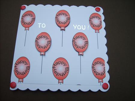 2tone Red Happy Birthday Balloon by ANGELA STYLES