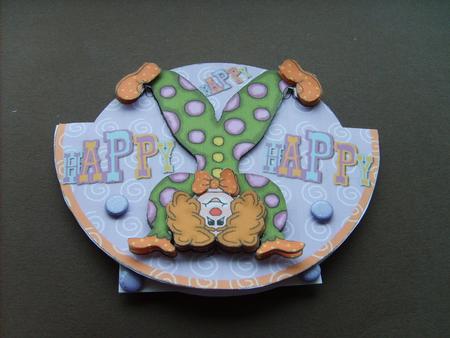 Clown Around Wobble Over the Top Card by ANGELA STYLES