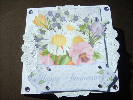 Pot of Spring Flowers Topper, Pyramid and Greeting Tags by ANGELA STYLES