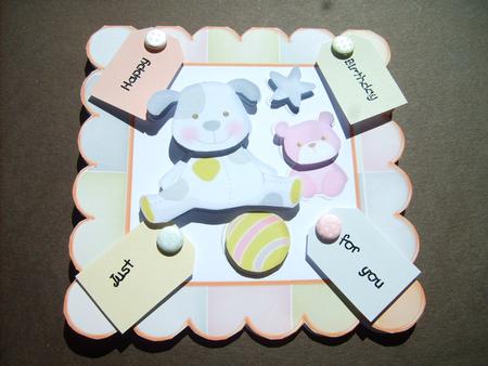 Pup and Bear Cute Quick Card by ANGELA STYLES