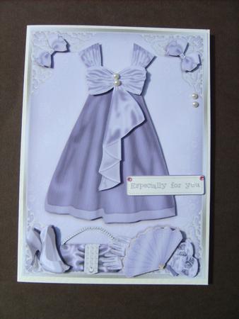 Beautiful Purple Gown - Decoupage Card Featured Gallery Photo