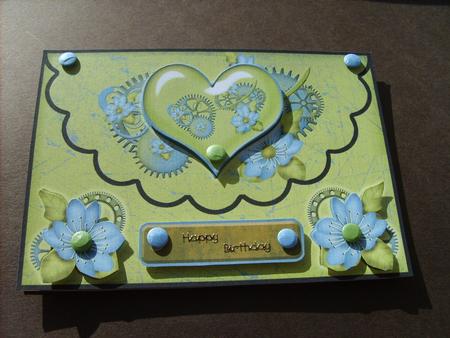 Steampunk Love 5x7 Mock Envelope Card by ANGELA STYLES
