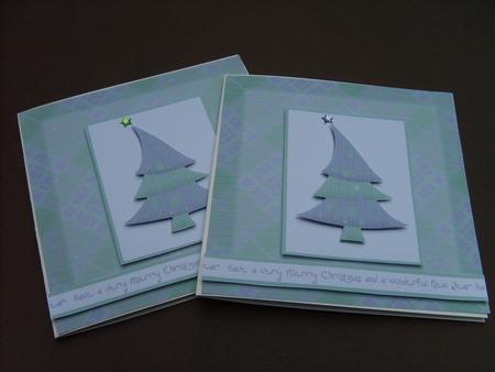 Funky Christmas Tree Blue Turquoise by ANGELA STYLES