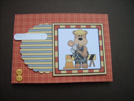 Daddy Bear, Lets Fix It Backing Papers by ANGELA STYLES