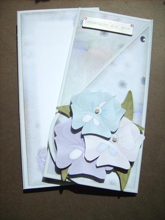 Tri-blossom Teardrop Card Kit in Blueberry by ANGELA STYLES