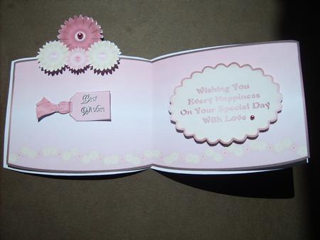 Hatbox Shaped Card Insert - Pink by ANGELA STYLES