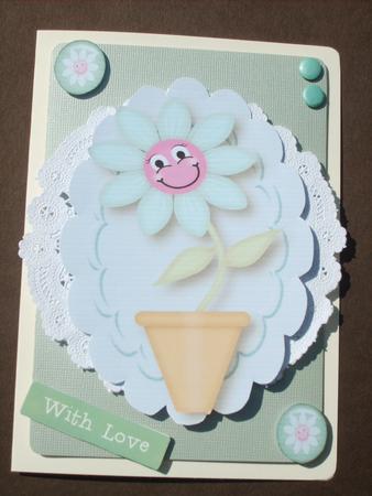 Flowers with Happy Faces Toppers by ANGELA STYLES
