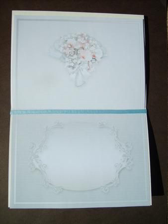 Floral Fan Blue Matching A5 Insert by ANGELA STYLES