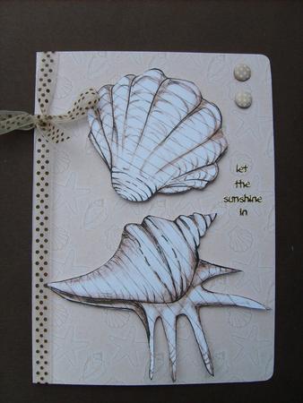 Seashells and Starfish - Embossed Backing Paper Kit by ANGELA STYLES