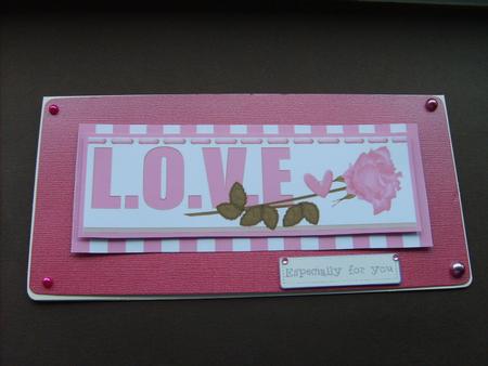 Love Stripes Dl Card Front by ANGELA STYLES