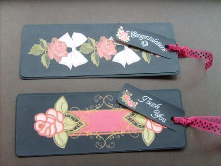 Rose Toppers and Bookmarks by ANGELA STYLES